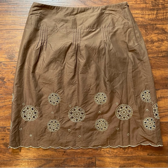 Ann Taylor LOFT Embroidered Beaded Skirt - Picture 2 of 12